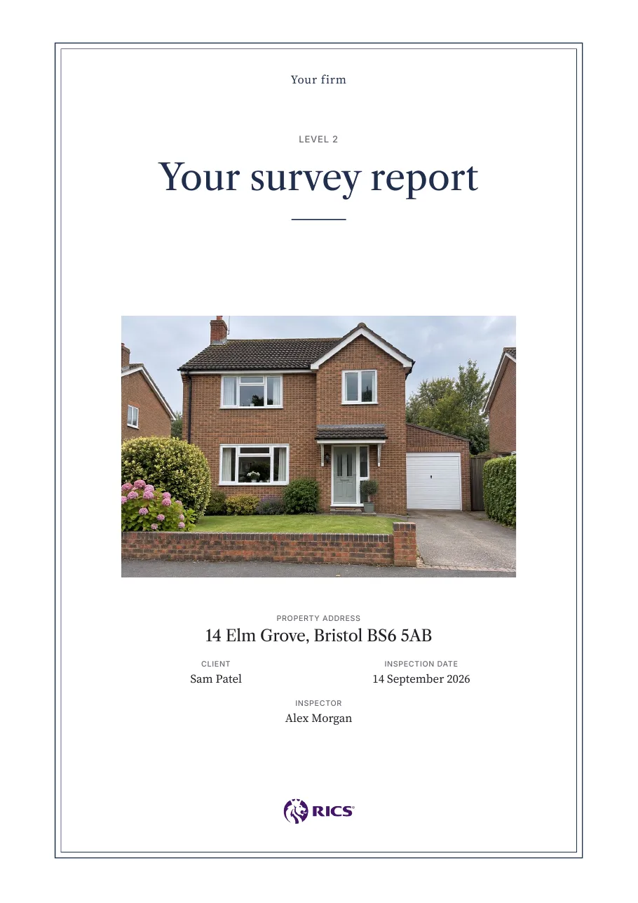 The Classic design: a Level 2 survey cover
