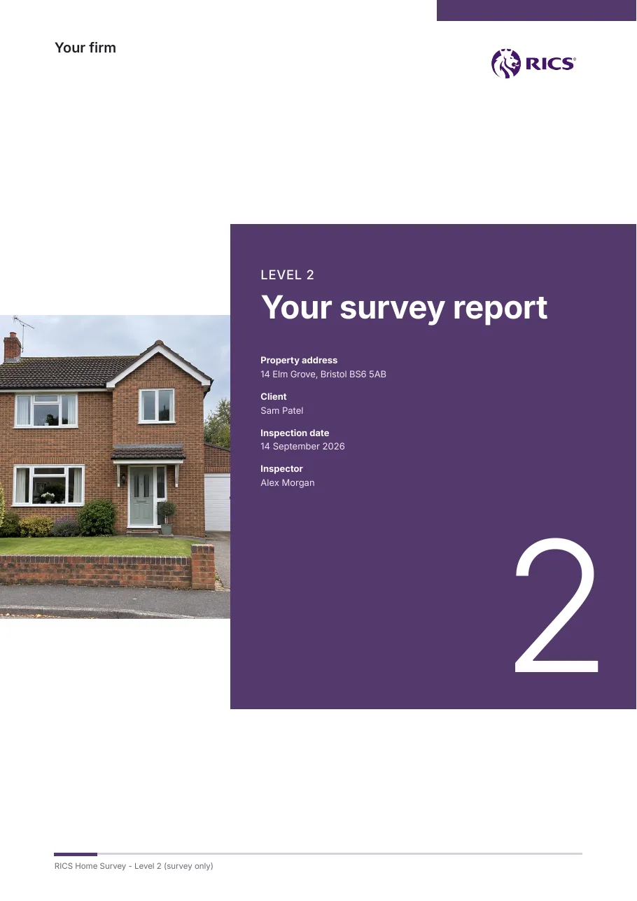 The Standard design: a Level 2 survey cover